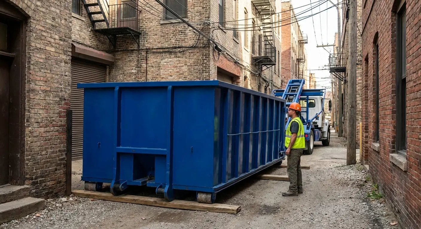 Narrow alley access challenges in South Bend