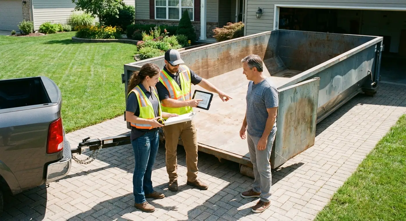 10 Yard Dumpster Rental Process in South Bend, IN