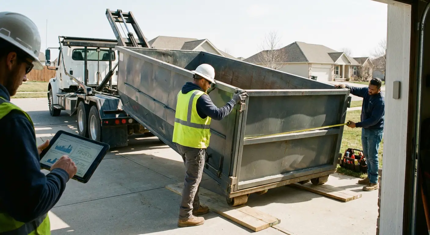 Roll-off dumpster dimensions and capacity guide in South Bend, IN